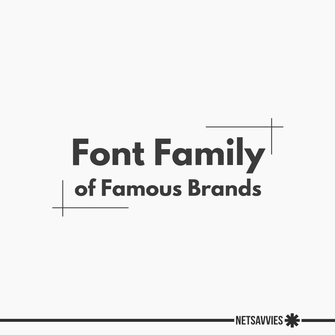Font Family of Famous Brands