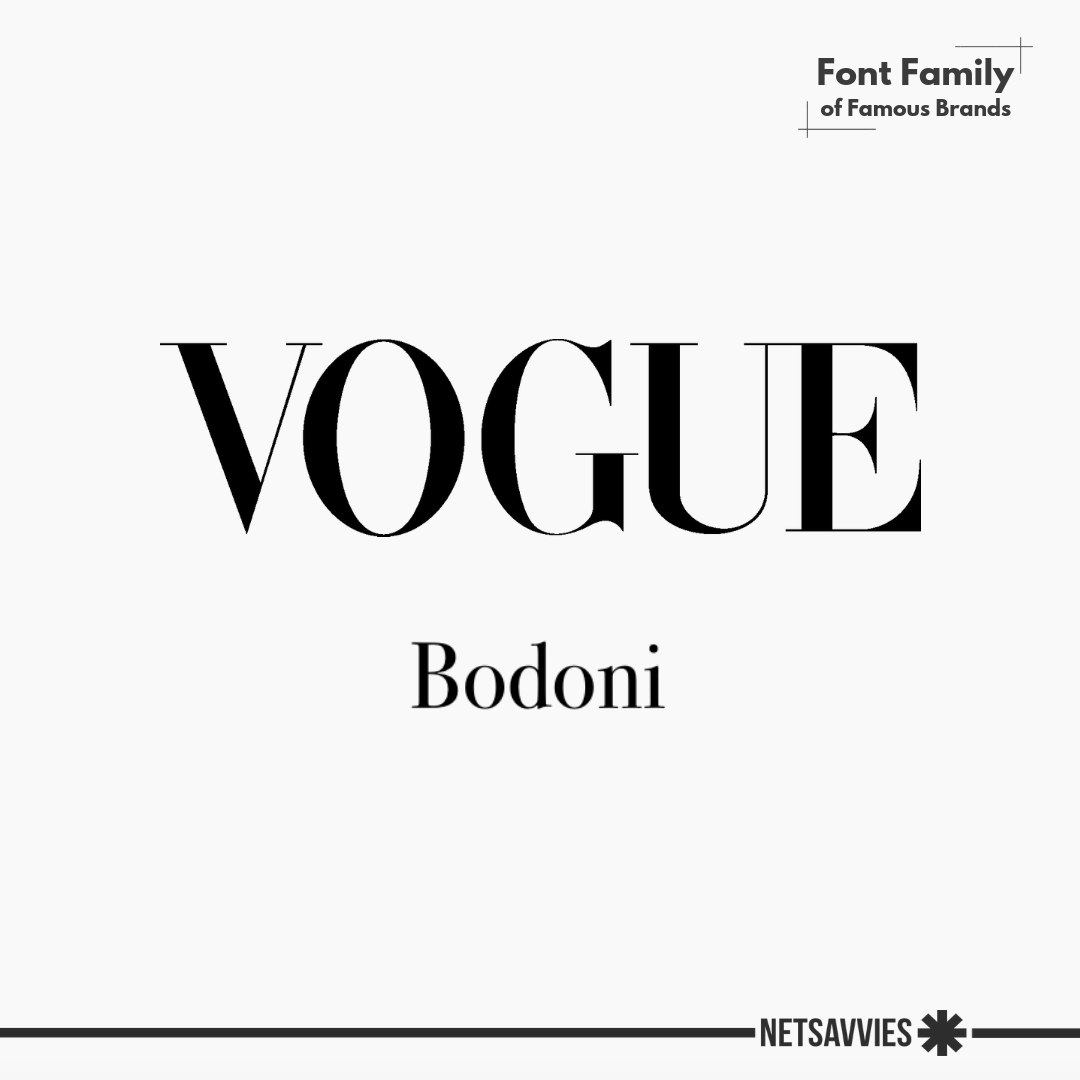 Famous Font Families- Vogue